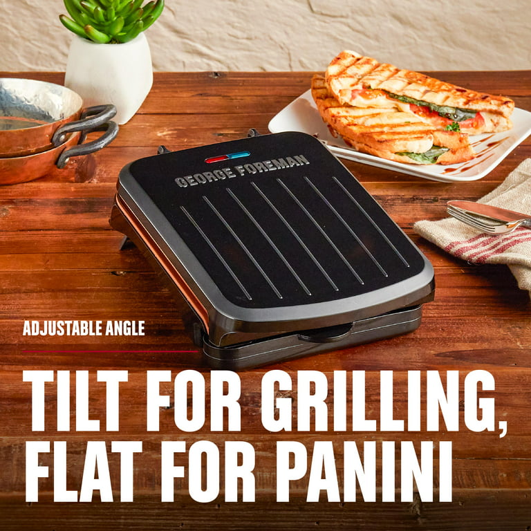 George Foreman 5-Serving Removable Plate Electric Indoor Grill and Panini  Press, Black, GRP0004B, Facebook Marketplace