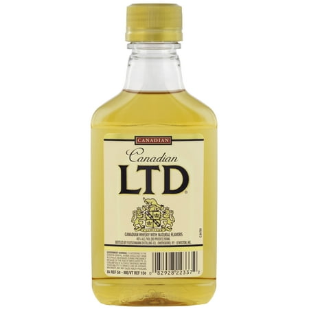 Canadian LTD Canadian Whisky, 200ml Plastic Bottle 80 Proof