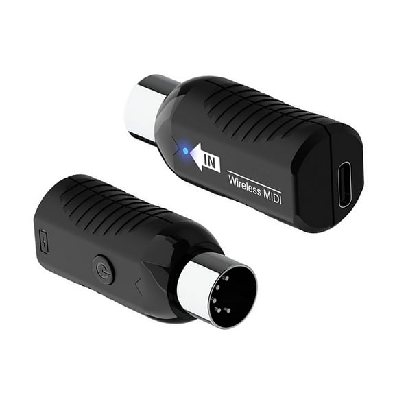 APPLAYERR Black Wireless Midi Adapter for Digital Pianos 2.4GHz Band, 48-Hour Battery, Versatile Compatibility