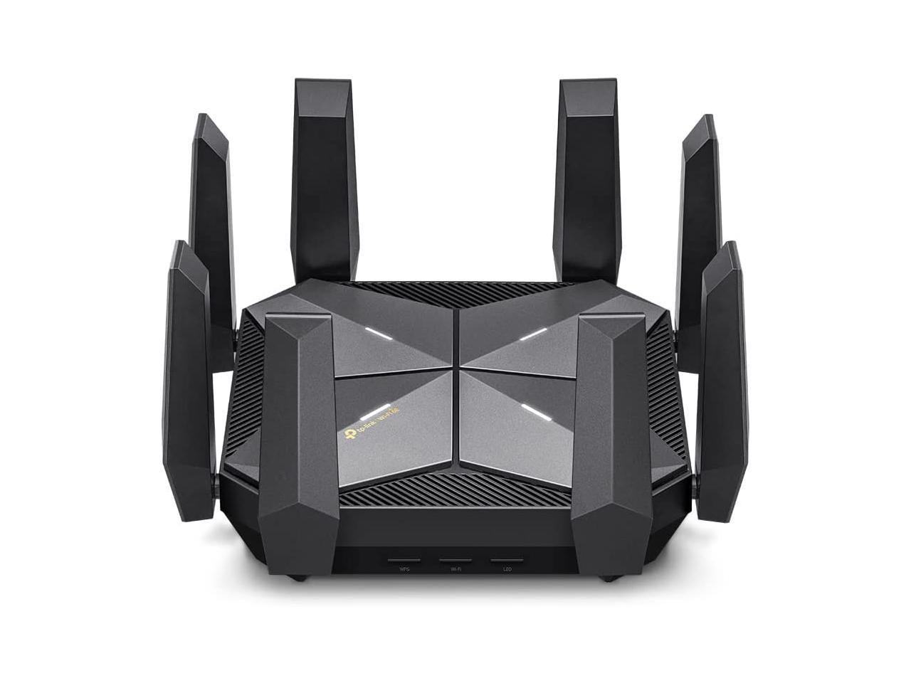 TP-Link Archer AXE300 Quad-Band AXE16000 WiFi 6E Router - Dual 10Gb Ports Wireless Internet Router, Gaming Router, Supports VPN Client, 2.5G WAN/LAN Port, 4 x Gigabit LAN Ports