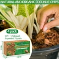 thumbnail image 3 of Halatool 4 Pcs Coconut Coir Chips for Plants - 4.4 LB 100% Organic Coco Husk Chip Bricks with Low EC and pH Balanced, Compressed Coco Substrate Growing Mulch Medium for Garden Herbs, Plants, Flowers, 3 of 8