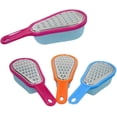 thumbnail image 2 of Mini cheese grater with stainless steel blade, fruit and vegetable chopper, removable collection tray for sealed food storage, 2 of 5