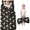 Bulldog and Dog Paw Print Black Pattern, variant on Dachshund and Text Kids Nap Mat, Preschool Sleeping Pad with Handle & Fastening Straps, Hypoallergenic Gifts for Birthday Holiday,50X20in(130X50cm)