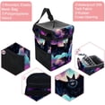 thumbnail image 2 of Bats Car Trash Bin - Foldable with Lid, Leak-Proof, Hanging Storage Bag - Trash Can for Car, Car Garbage Can, 2 of 6