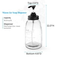 thumbnail image 4 of Glass Liquid Laundry Detergent Dispenser, 2x50oz Farmhouse Mason Jar Style Refillable & Reusable Laundry Bath Dish Soap Storage Containers, 4 of 8