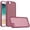 Burgundy, variant on For iPhone 17E / 16E / SE4 Polished Oil Thick Acrylic Metal Button Hybrid Case Cover - Light Pink