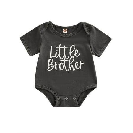 

WPNAKS Baby Romper / Kids T-Shirt Letter Print Short Sleeve Round Neck Breathable Brothers and Sisters T-Shirt / Jumpsuit