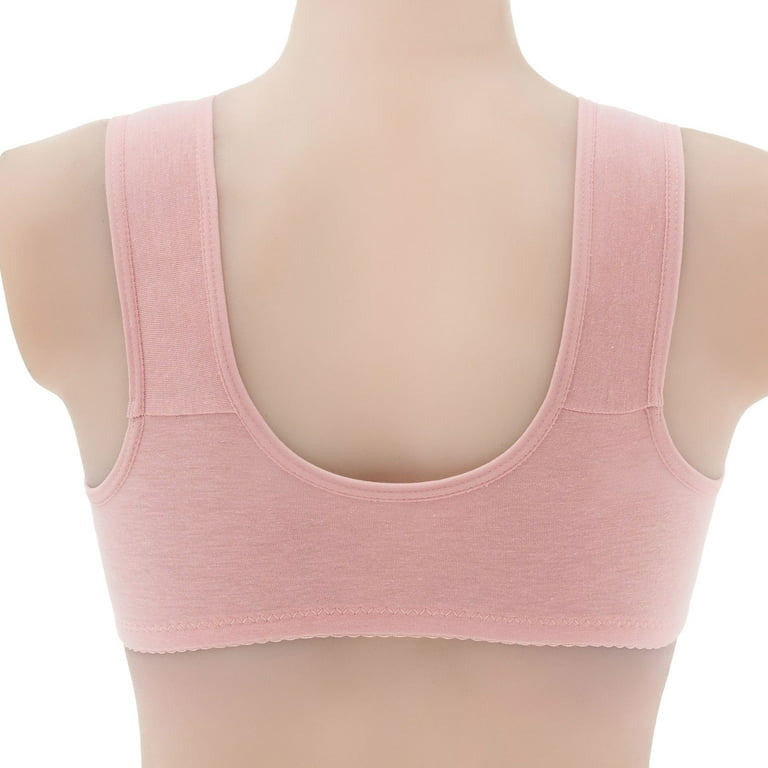 Fsqjgq Sports Bras for Women Plus Size Front Closure Full Support Large  Bust Large Bust Padded Lightly Lined Wireless Push Up Bras Underwear Pink  Size