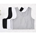 thumbnail image 4 of Yuemengxuan Women's Chest Binder Vest Slim Flat Compression Bust Top ,Cami Side Breasted Crop Vest, 4 of 4