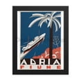 thumbnail image 2 of Steamship Adria to Fiume, 1936. Framed Vintage Travel Poster, 2 of 11