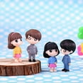 thumbnail image 2 of Ayyufe Miniature Dolls 2Pcs/Set Boy Girl Cartoon Doll Miniature Ornaments Garden Dollhouse Decoration, 2 of 4
