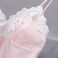 thumbnail image 3 of Pyjama en Soie à Col en V pour Femmes, Chemise de Nuit, Lingerie, Robe de Nuit, 3 of 4