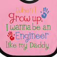 thumbnail image 4 of Inktastic Engineer Like Daddy Boys or Girls Baby Bib, 4 of 4