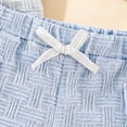 thumbnail image 6 of KPOPLK Clothes for Toddler Baby Boys Summer Short Sleeve Polo Shirts Set 2-piece Striped Outfits 9 Month-5T(18-24 Months,Light Blue), 6 of 9
