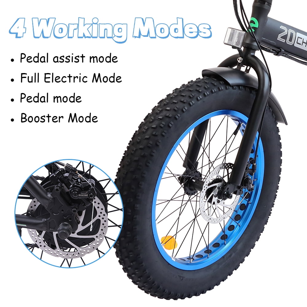 Electric Bike for Adults 500W, 20 Inch Fat Tire Ebike 31 MPH & 50-60 Miles  Commuter E Bike, 48V 20AH Electric Bicycle