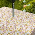 thumbnail image 3 of Nappe d'Extérieur Imperméable avec Trou pour Parasol pour Table Rectangulaire 60x84 Pouces Nappe de Patio à Fleurs Roses avec Fermeture Éclair, 3 of 5