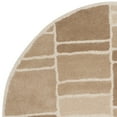 thumbnail image 2 of SAFAVIEH Martha Stewart Blocks Geometric Wool Area Rug, Camel/Ivory, 4' x 4' Round, 2 of 3