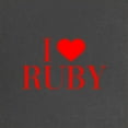 thumbnail image 2 of CafePress - I Love RUBY Bau Red 500 Maternity T Shirt - Maternity Dark T-Shirt, 2 of 3