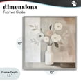 thumbnail image 4 of Stupell Industries Contemporary Minimalist Muted Flower Vase Gray Framed Giclee Art, 12 x 12, by Heidi Kuntz, 4 of 8