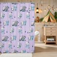 thumbnail image 2 of Erosebridal Bunny Shower Curtain 72Wx72L for Boys Girls, Sewing Machine Waterproof Bathroom Curtain, 2 of 5