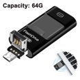 thumbnail image 2 of Flash Drive, 3 in 1 USB 3.0 Memory Stick, Photo Stick External Storage Thumb Drive for iPhone iPad Android Computer, 2 of 9