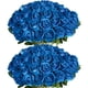thumbnail image 1 of Rosas azules artificiales Jefuzh, 50 unidades, flores sintéticas de seda, 1 of 7