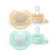 thumbnail image 4 of Philips Avent Ultra Soft Pacifier 0-6M, Bird / Snail, 2 Pack, SCF091/41, 4 of 12