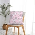 thumbnail image 7 of Wukai Cute Rabbit Flower Premium Polyester Fleece Pillow Covers with Hidden Zipper Closure,Luxuriously Soft and Durable-22"x22", 7 of 7