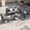 Dark Grey, variant on ELPOSUN Aluminum Outdoor Patio Furniture Set 6 Pcs Sectional Sofa Patio Conversation Set - Beige