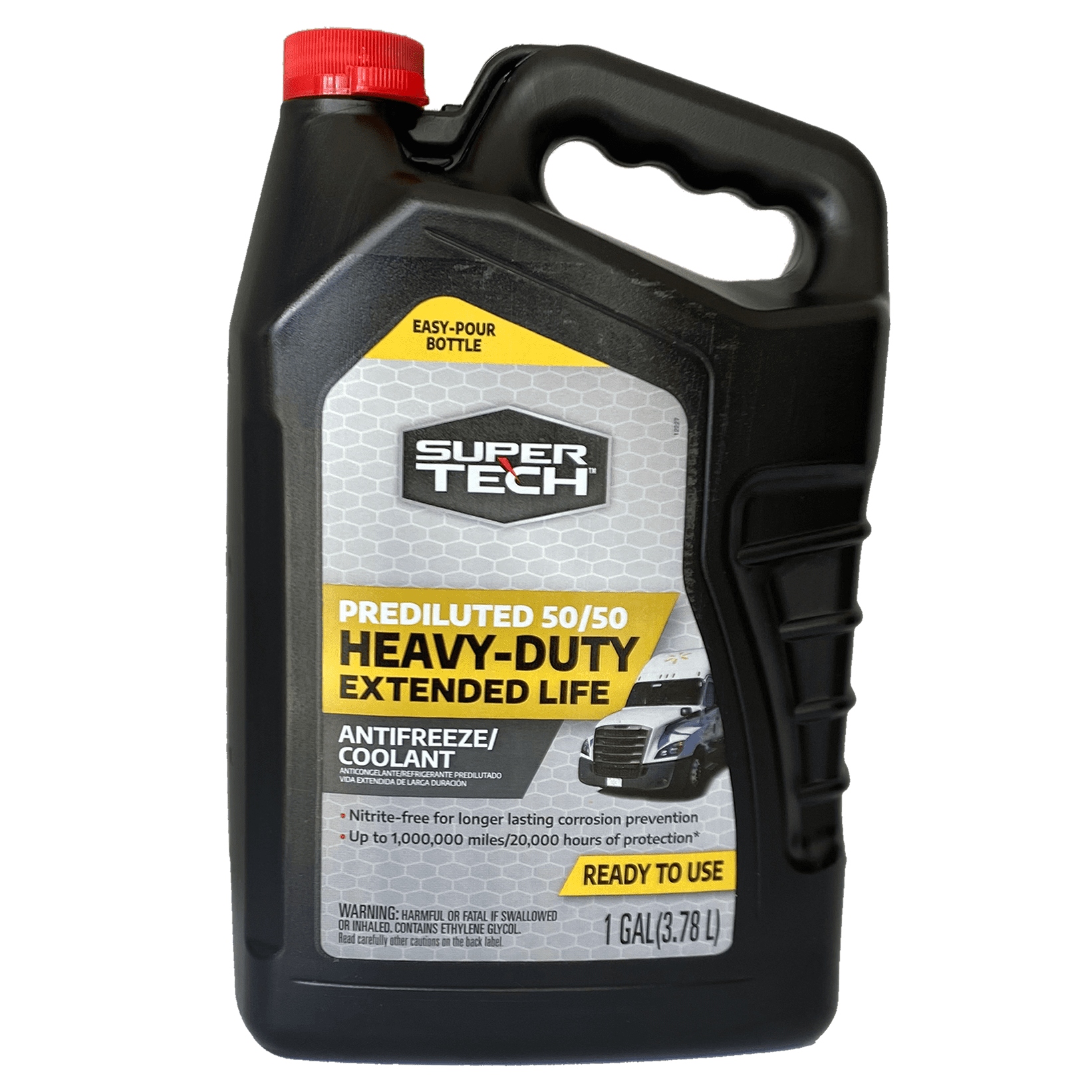 Super Tech Prediluted 50/50 Heavy Duty Extended Life Antifreeze/Coolant, 1 Gallon