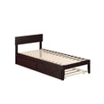 thumbnail image 3 of AFI Boston 14" Twin-XL Wood Platform Bed Frame with Twin-XL Trundle, Espresso, 3 of 7