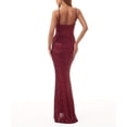 thumbnail image 3 of Wycnly Dresses for Women 2025 Evening Party Prom Sexy Wrap Spaghetti Strap Sparkly Sequin Mermaid Maxi Dresses Solid Sleeveless V-Neck Long Formal Dresses for Women Wine l, 3 of 3