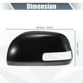 thumbnail image 3 of Rear View Left Driver Side Mirror Cover Cap Replacement Black for Toyota RAV4 2009-2013 Mirror Covers, 3 of 6