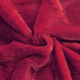thumbnail image 6 of Home Soft Things Plain Faux Fur Throw - Chilli Pepper - 60" x 80", 6 of 7