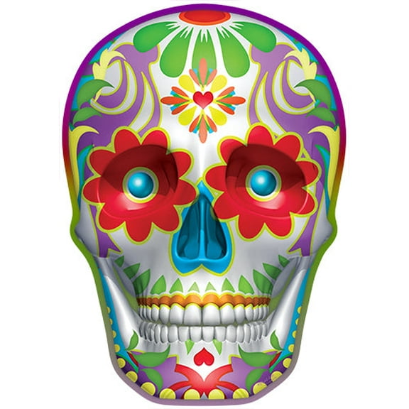 Sugar Skull Novelty Sign | Indoor/Outdoor | Funny Home Décor for Garages, Living Rooms, Bedroom, Offices | SignMission personalized gift Wall Plaque Decoration