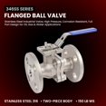 thumbnail image 2 of Válvula de bola bridada de acero inoxidable 1/2" 1000 WOG Midline Valve, 2 of 7