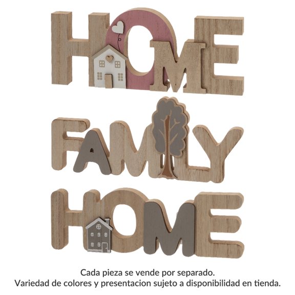 Letrero Prichos Family Home Metal Decoración 1 Pieza