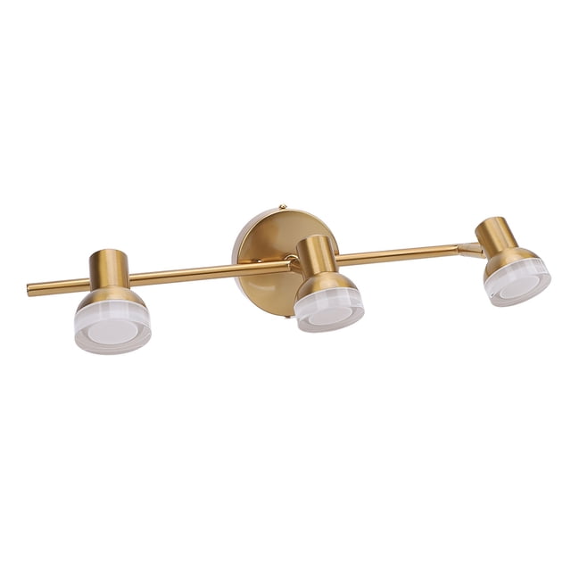 Modern Vanity Lights, Gold 3 Light Bathroom Light Fixtures Energy Efficient for Hallway