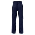 thumbnail image 5 of Men's All Season Solid Color Cargo Pants - Straight Leg Fitness Trousers with Multi-Pockets and Zip Fly, 5 of 8