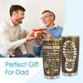 thumbnail image 5 of Father’s Day Gift for Dad - 20oz Stainless Steel Tumbler for men - Perfect Birthday, Valentines Day, Father''s Day, Christmas Gift for Dad from Daughter Son Wife - Leakproof and Durable, 5 of 6