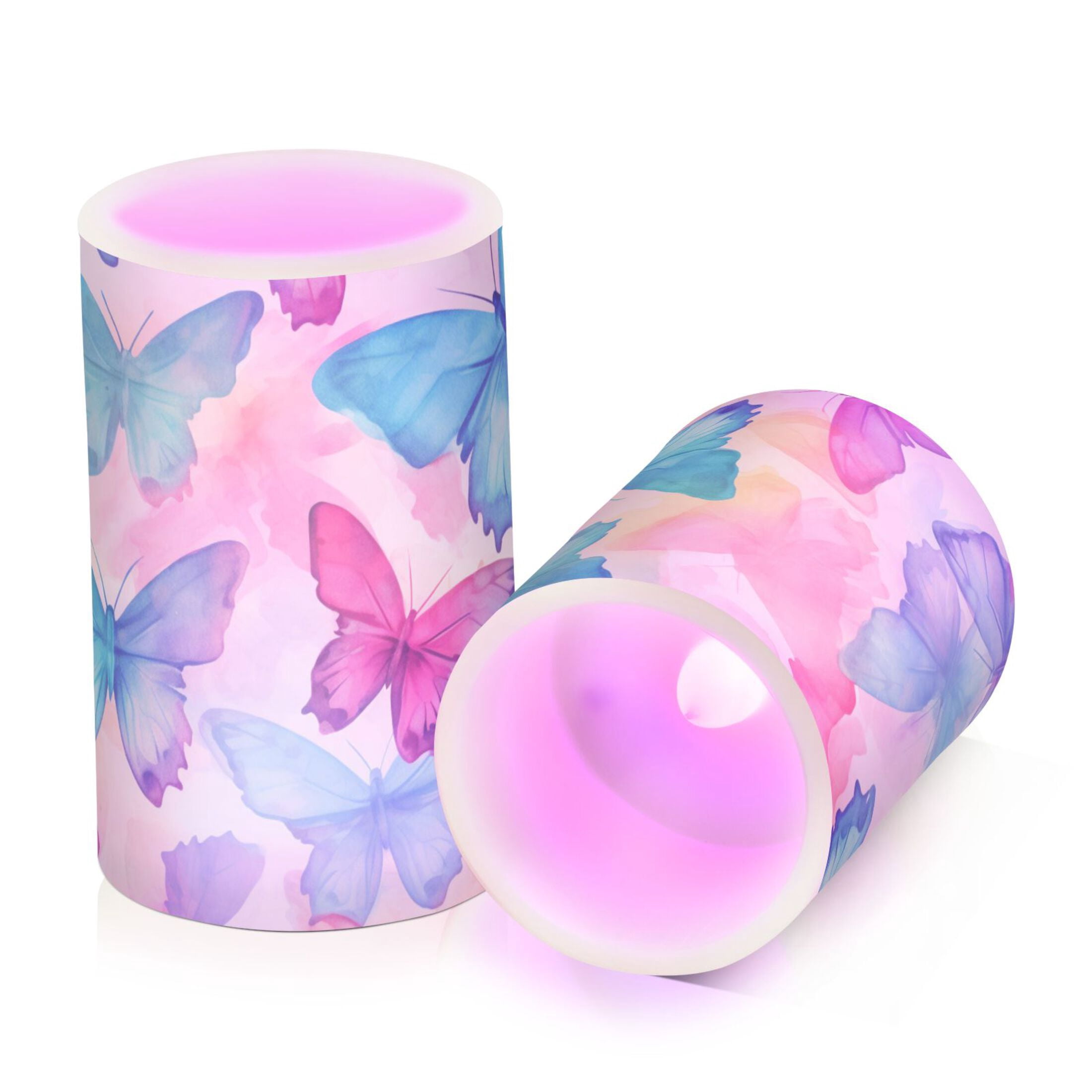 Gorgeous Butterfly Flameless Candles with Remote Timer LED Battery Operated Flickering Candle Light for Festival Wedding Home Party