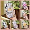 thumbnail image 4 of HBH-Phone Case For MOTO G Power 5G 2024, Back Cover Dirt-resistant Cartoon Skin feel silicone TPU Rotatable stand Durable Simplicity Anti-knock Quicksand cute Phone Lens Protection, 4 of 9