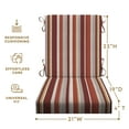 thumbnail image 6 of Stripe Brick Highback Dining Chair Cushion, 6 of 8
