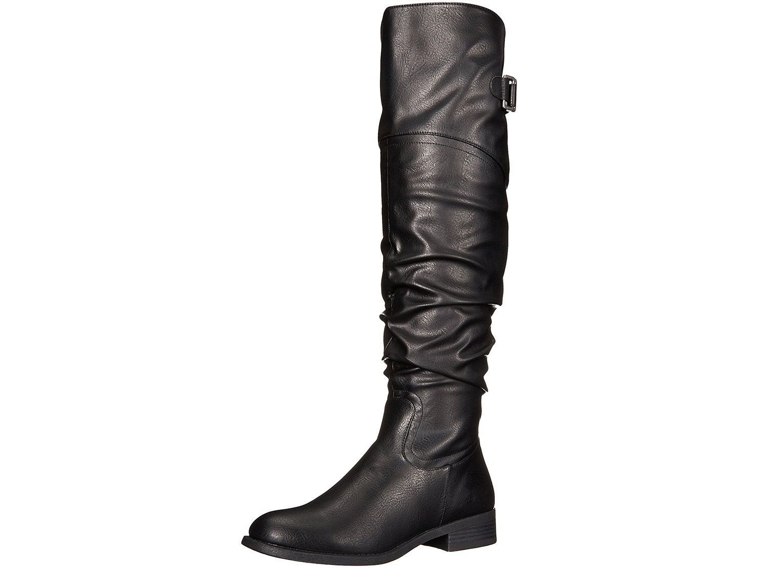 White Mountain Women's Lacona Harness Boot, Black, Size 7.5