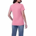 thumbnail image 5 of Frostluinai Womens Nursing Tops Short Sleeve Ribbed Breastfeeding Shirts Double Layer Maternity Shirt Crew Neck Short Sleeve Pregnancy Clothes, 5 of 8