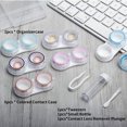 thumbnail image 4 of Contact Lens Case,Oweilan 2 Pack Portable Clear Contact Lens Care Box Holder Container Soak Storage Kit for Travel&Home, 4 of 7