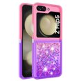 thumbnail image 2 of Funda para Samsung Galaxy Z Flip 5 Transparente con Brillos Carcasa Protectora Antigolpes con Glitter Brillante, 2 of 5