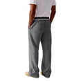 thumbnail image 5 of Men's Baggy Sweatpants Wide Leg Lounge Sweat Pants with Pockets Gray M, 5 of 6