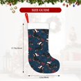 thumbnail image 4 of Daiia Christmas Dachshund Print Christmas Stocking，18"Large Knitted Xmas Stocking for Kids, Family Stocking for Fireplace Christmas Holiday Party Decoration, 4 of 7