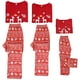 thumbnail image 4 of Conjunto de pijamas navideños para toda la familia INSPIRAR CHIC, con estampado de ciervo, mangas largas, parte superior con estampado lindo y pantalones ["Mujeres"] L Rojo, 4 of 6